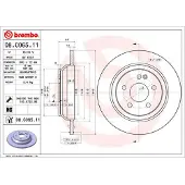 Brembo Remschijf 08C06511 achter, volledig, sterk gecarboniseerd, 1 Stuk