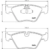 Hella 8DB 355 007-961 Remblokken