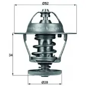 MAHLE ORIGINAL TX 68 88D Thermostaat, koelvloeistof