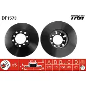 TRW Remschijf DF1573 voorkant, compleet, 1 Stuk