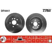 TRW DF4441 Remschijf