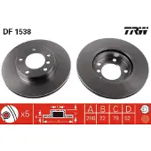 TRW DF1538 Remschijf