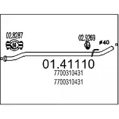 MTS 01.41110 Voorpijp