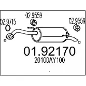 MTS 01.92170 Einddemper