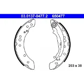 Ate Remschoenset 03.0137-0477.2 ATE voor o.a. MITSUBISHI, SMART