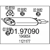 MTS 01.97090 Einddemper