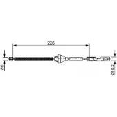 Bosch Kabel, parkeerrem 1 987 482 705