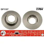 TRW Remschijf DF1107 voorkant, compleet, 1 Stuk