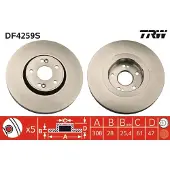 TRW Remschijf DF4259S