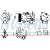 Nissens Compressor, airconditioning 891251
