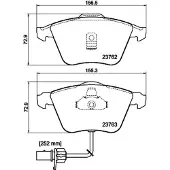 Hella 8DB 355 009-141 Remblokken