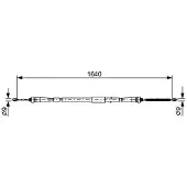 Bosch Trekkabel, parkeerrem 1 987 482 638