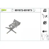 Valeo 851872 Raammechanisme