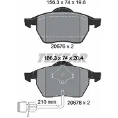 Textar Remblokset 2067602, voor