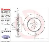 Brembo Remschijf 09.E028.23, 1 stuk