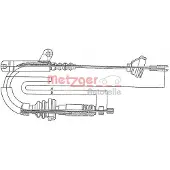 METZGER 10.817 Handremkabel