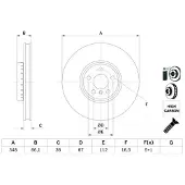 Bosch 0 986 479 F59 Remschijf