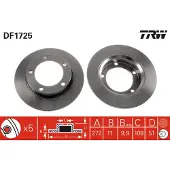TRW Remschijf DF1725 voorkant, compleet, 1 Stuk