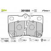 Valeo 301888 Remblokken