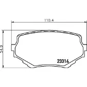Hella 8DB 355 017-181 Remblokken