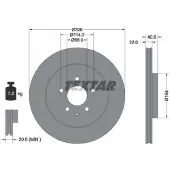 Textar Remschijf PRO 92349003, 1 stuk