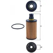 MAHLE ORIGINAL OX 1338D Oliefilter
