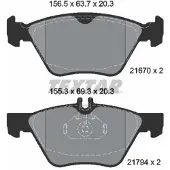 Textar Remblokset 2167001, voor
