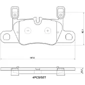 Brembo Remblokset, schijfrem P 65 056