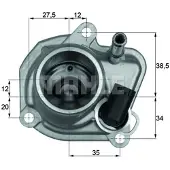 MAHLE ORIGINAL TI 29 87 Thermostaat, koelvloeistof