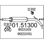 MTS Middendemper 01.51300