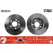 TRW Remschijf DF2810 voorkant, compleet, 1 Stuk