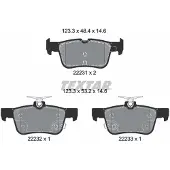 Textar Remblokset 2223103, achter