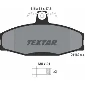 Textar Remblokset 2166201, voor