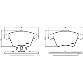 Brembo Remblokken set P 85 106 Brembo voor o.a. VOLKSWAGEN
