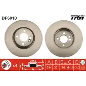 TRW Remschijf DF6010