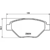 Hella Remblokkenset, schijfrem 8DB 355 010-551