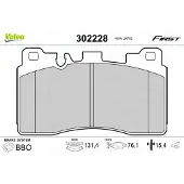 Valeo 302228 Remblokken