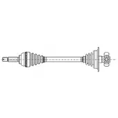 METELLI Aandrijfas 17-0342
