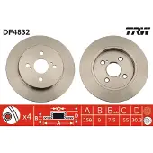 TRW DF4832 Remschijf
