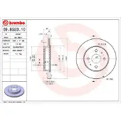 Brembo 09.B523.10 Remschijf
