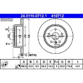 Ate 24.0110-0712.1 Remschijf