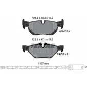 Textar Remblokset 2392707, achter