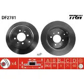 TRW DF2781 Remschijf