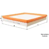 Knecht MAHLE luchtfilter LX 1264/S