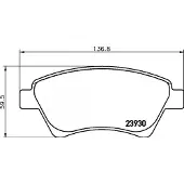 Hella 8DB 355 010-541 Remblokken