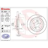 Brembo Remschijf 08D22111 achter, volledig, sterk gecarboniseerd, 1 Stuk