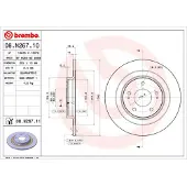 Brembo 08.N267.11 Remschijf