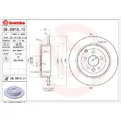 Brembo 08.9913.11 Remschijf