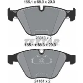 Textar Remblokset 2331303, voor