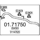 MTS Uitlaatpijp 01.71750